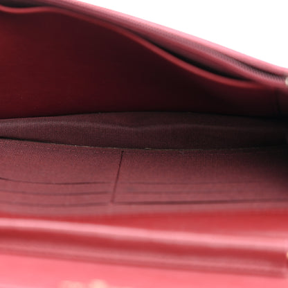 Chanel Lambskin Quilted Infinity Wallet On Chain WOC Burgundy 5 of 16