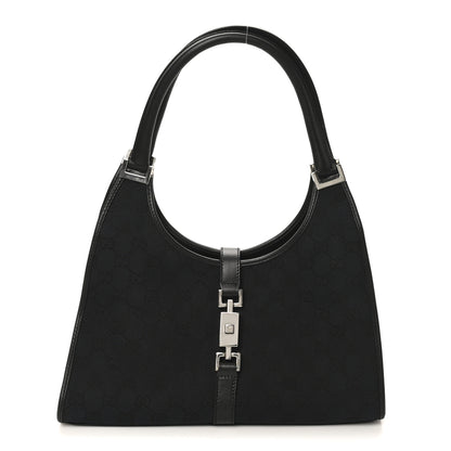 Gucci Monogram Bardot Shoulder Bag Black 1 of 10