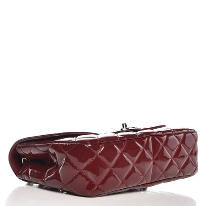 Chanel Patent Quilted Large Coco Shine Flap Burgundy 4 of 11