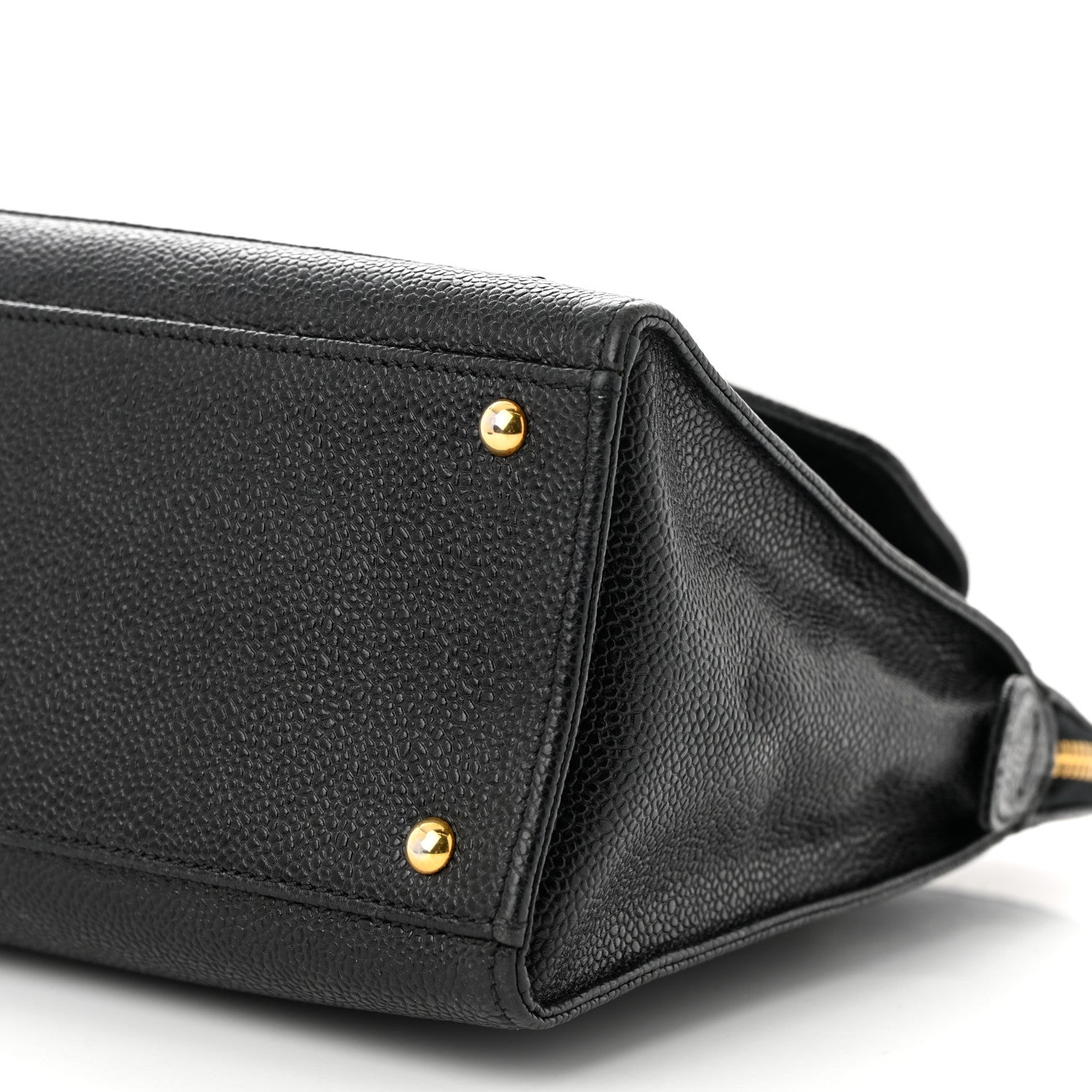 Chanel Caviar Flap Shoulder Bag Black 10 of 13