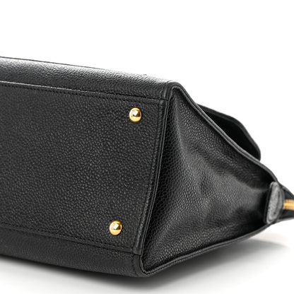 Chanel Caviar Flap Shoulder Bag Black 10 of 13