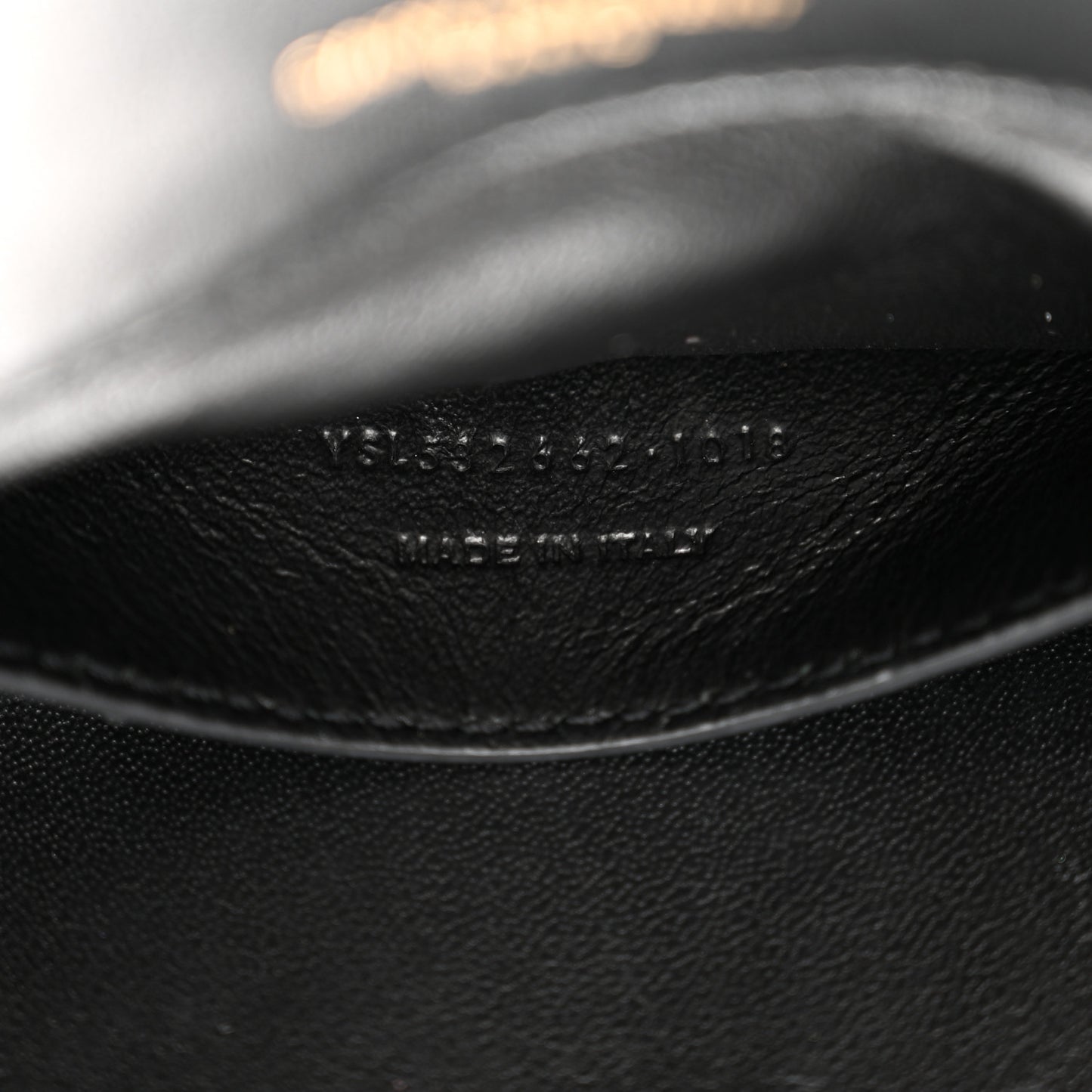 Lambskin Matelasse Chevron Monogram Small Sulpice Bag Black