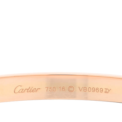Cartier 18K Pink Gold LOVE Bracelet 16 3 of 6