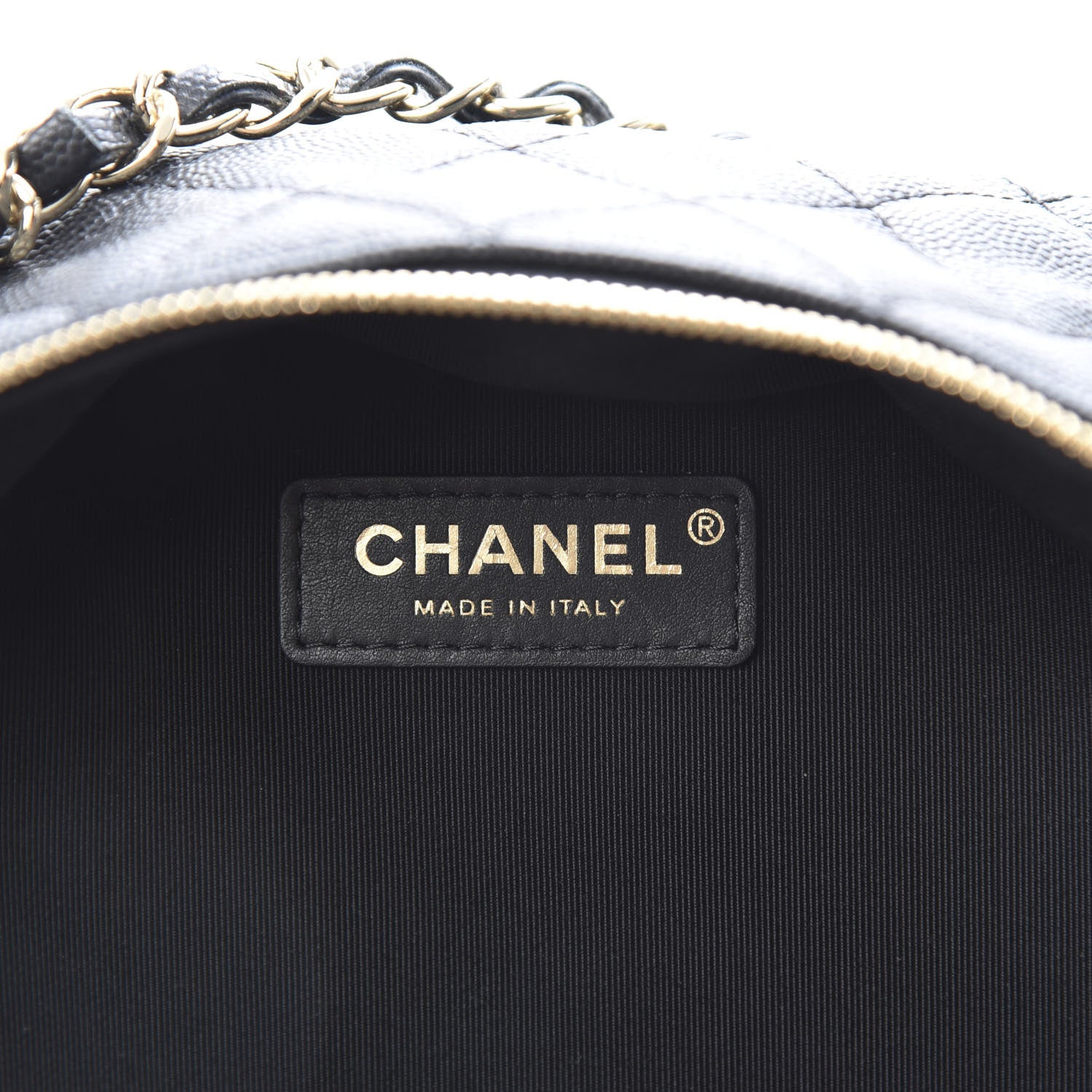 Chanel Caviar Quilted Medium Zip Around Backpack Black 5 of 9