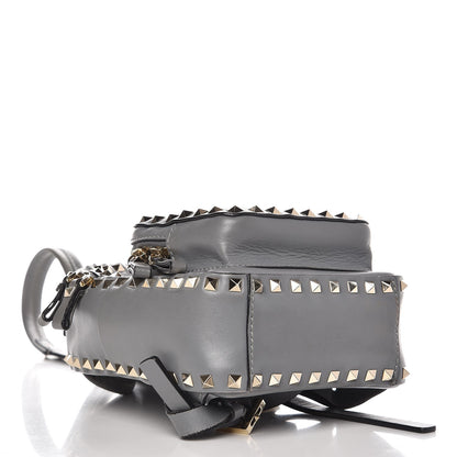 Valentino Garavani Calfskin Mini Rockstud Backpack Grey 4 of 12