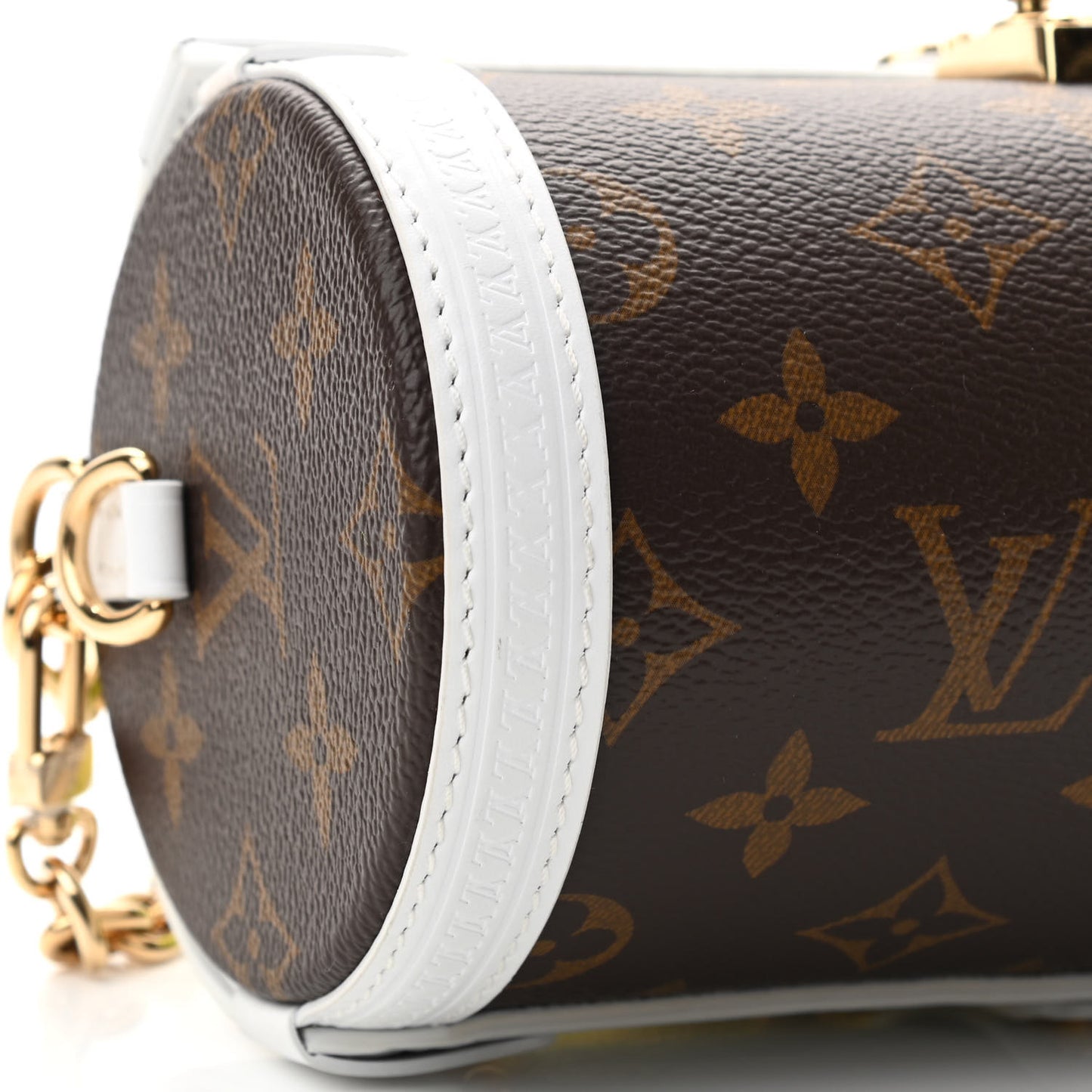Monogram LV Match Papillon Trunk White