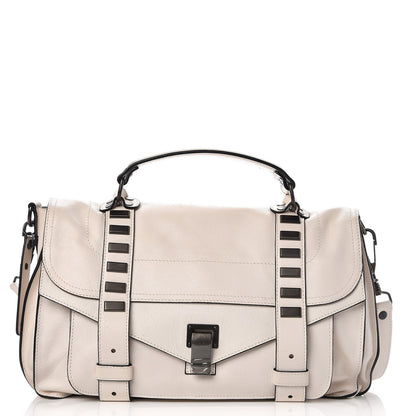 Proenza Schouler Buffalo Stud Medium PS1 Satchel White 1 of 14