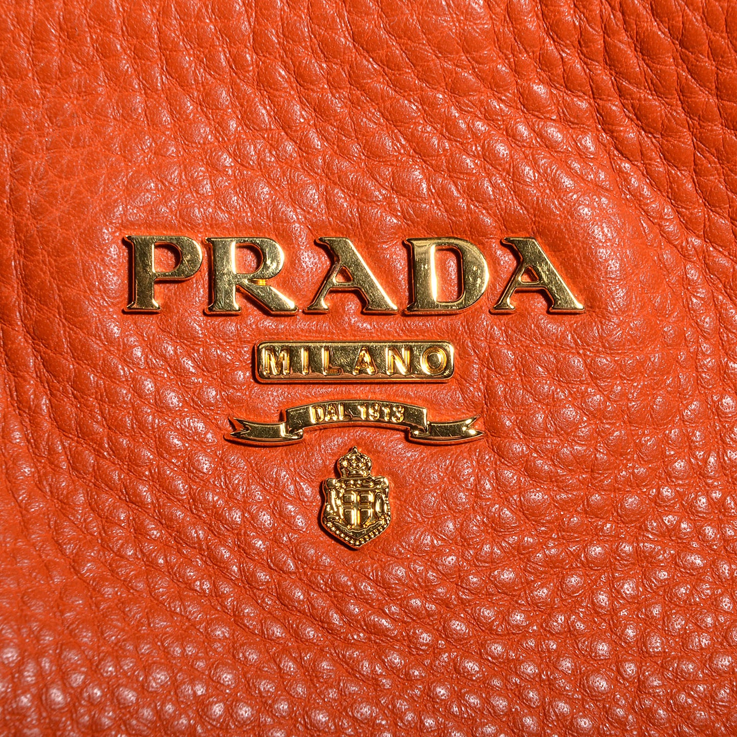 Vitello Daino Leather Large Hobo Papaya