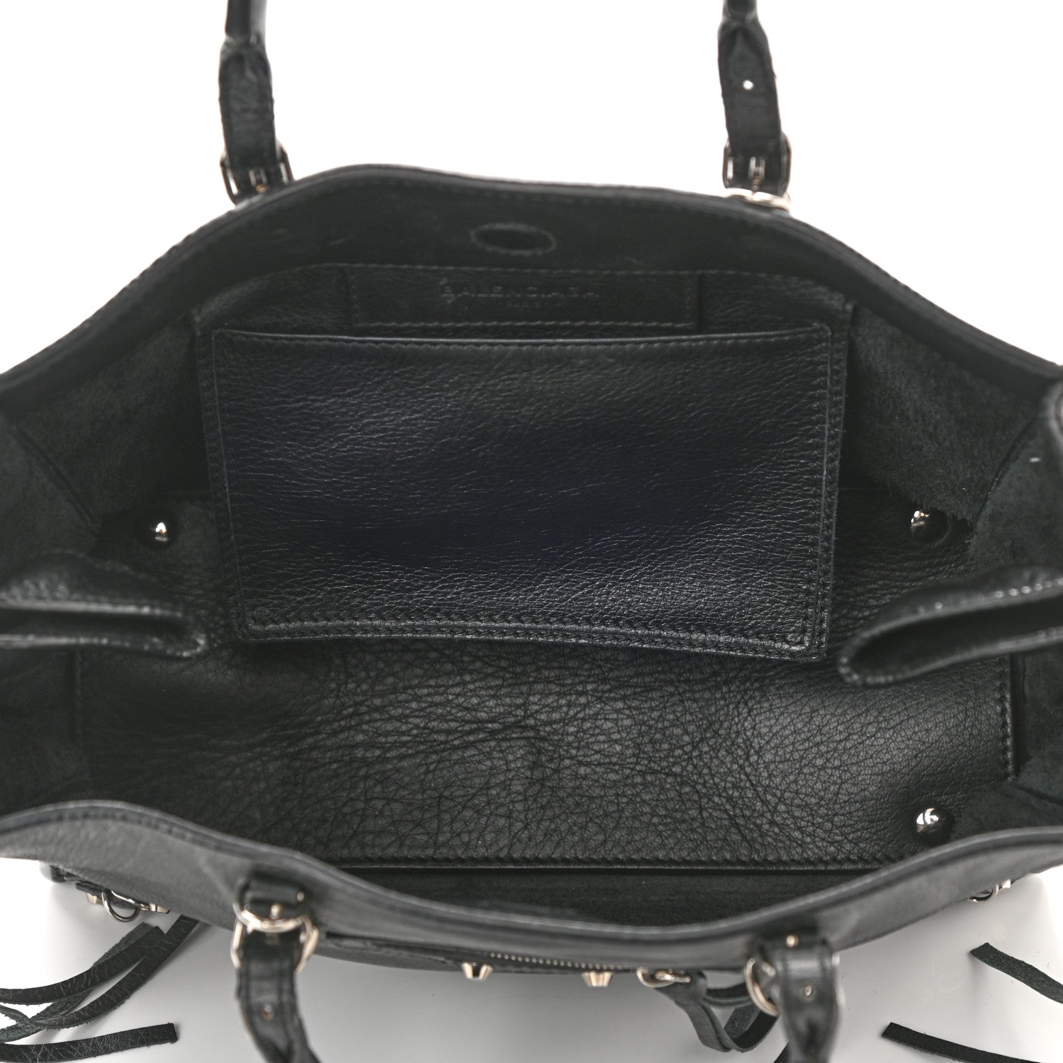 Balenciaga Veau Papier A6 Zip Around Tote Black 5 of 9