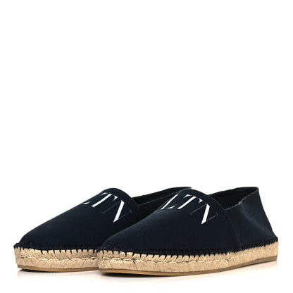 Valentino Garavani Canvas Mens VLTN Espadrilles 42 Black 3 of 9