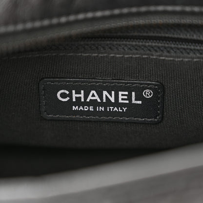 Chanel Aged Calfskin Chevron Quilted Small Gabrielle Hobo So Black 6 of 11