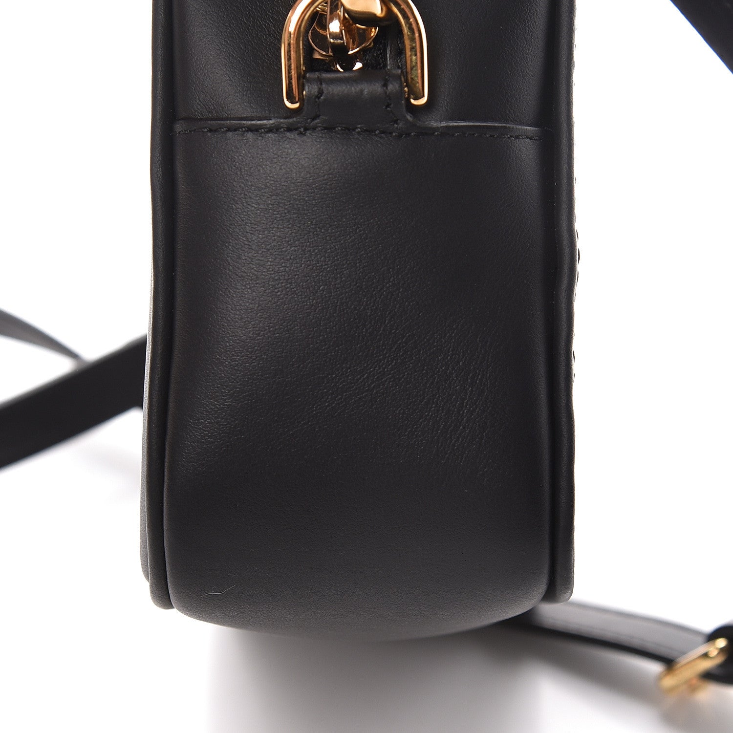 Fendi Vitello Century FF 1974 Embossed Mini Camera Case Black 9 of 13