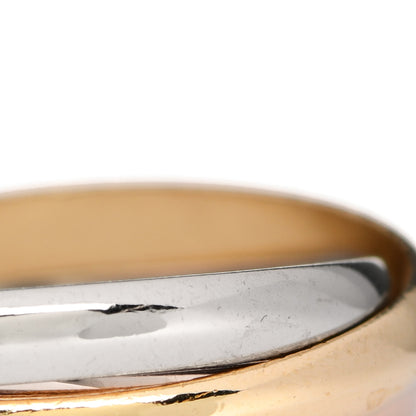 Cartier 18K Pink Yellow White Gold Small Trinity Ring 52 6 7 of 7