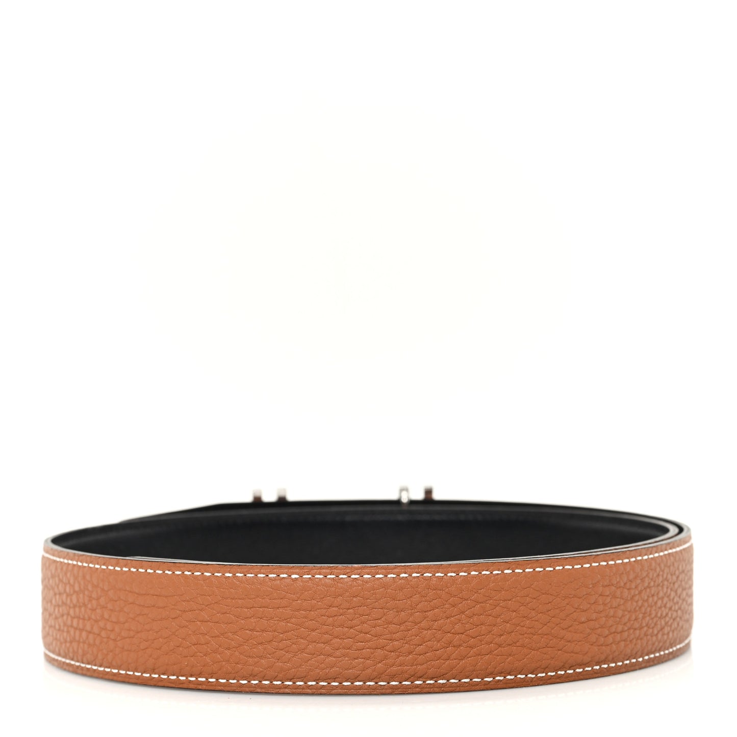 Box Togo 32mm Au Carre H Belt 85 Black Gold
