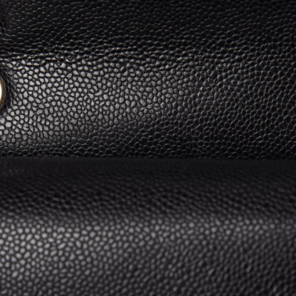 Chanel Caviar Quilted Medium Double Flap Black 11 of 12