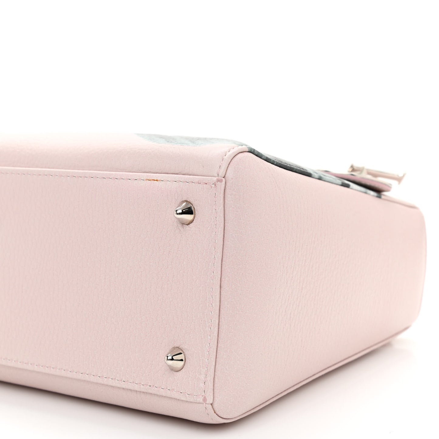 Deerskin Floral Printed Medium Lady Dior Pink