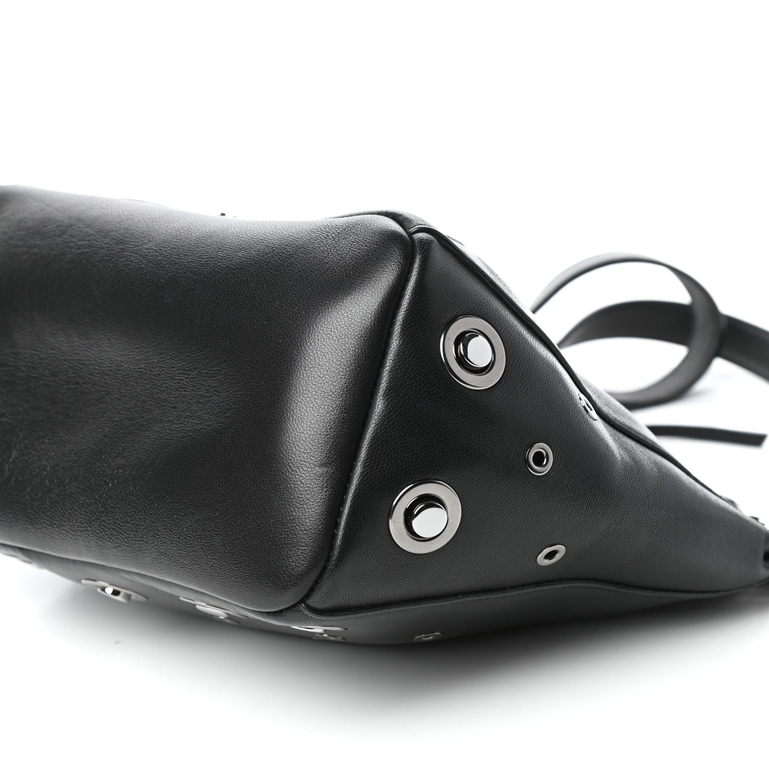 Jimmy Choo Nappa Grommet Mini Raven Hobo Black 9 of 9