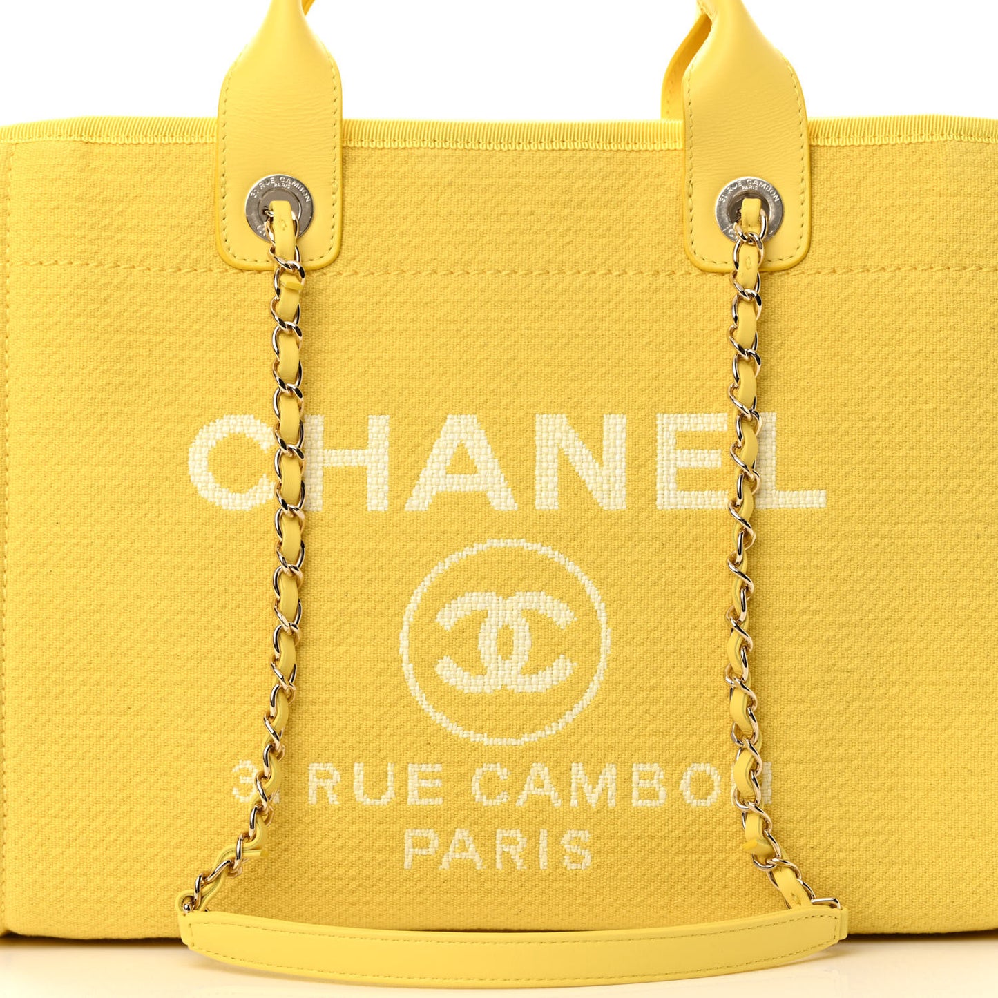 Mixed Fibers Small Deauville Tote Yellow