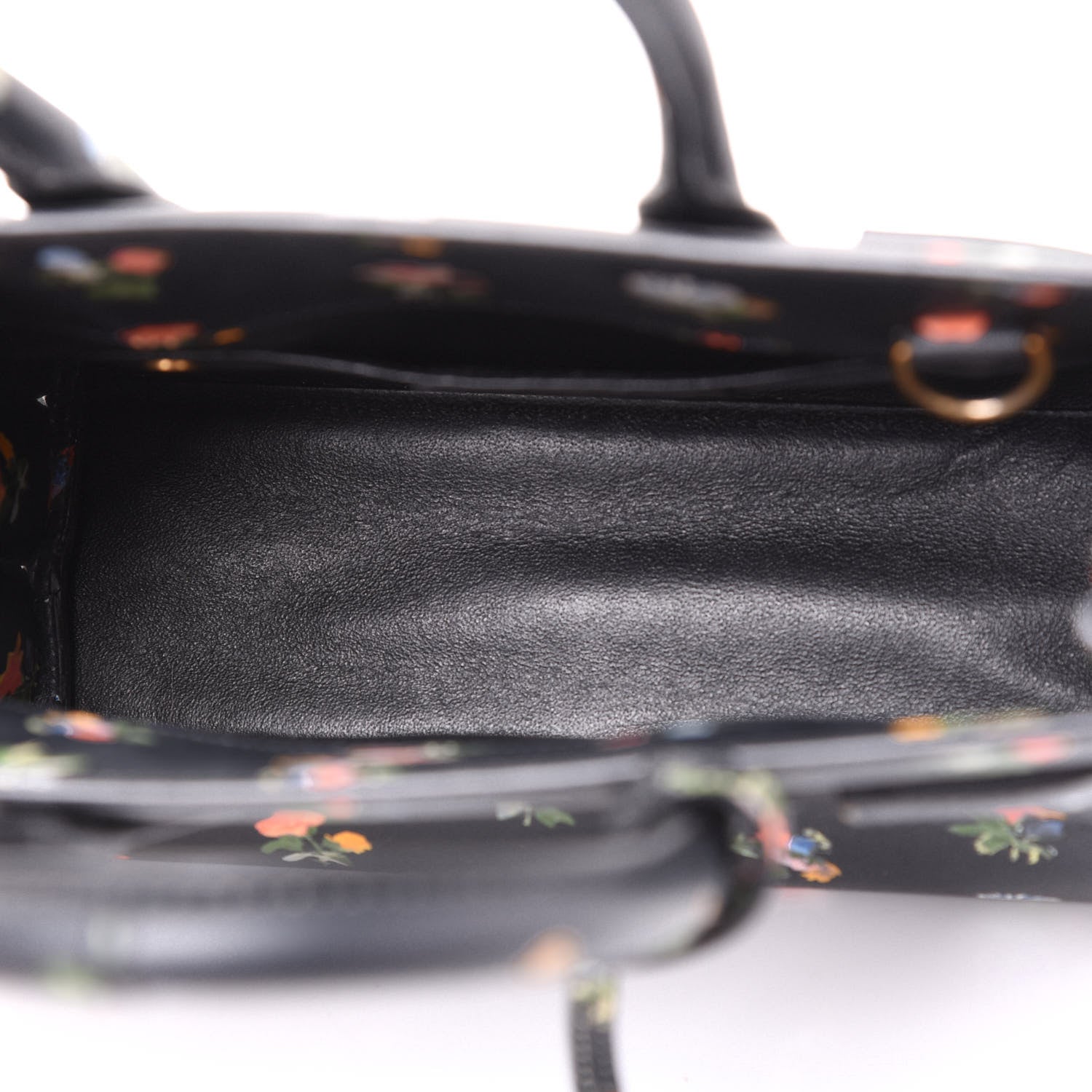Saint Laurent Calfskin Prairie Printed Nano Sac De Jour Black 4 of 10