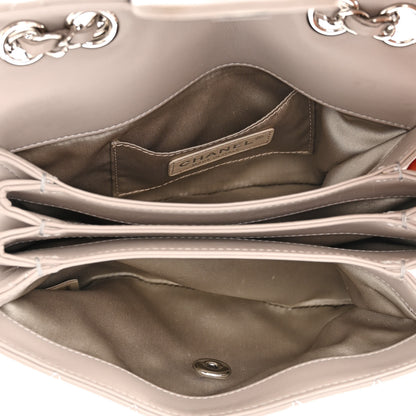 Chanel Lambskin Quilted Small Chanel 4 Flap Grey 5 of 10