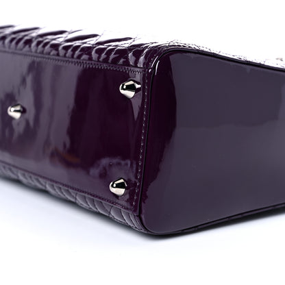 Christian Dior Patent Cannage Large Lady Dior Violet Purple 8 of 11