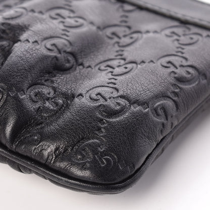 Gucci Guccissima Signature New Britt Wristlet Black 8 of 10
