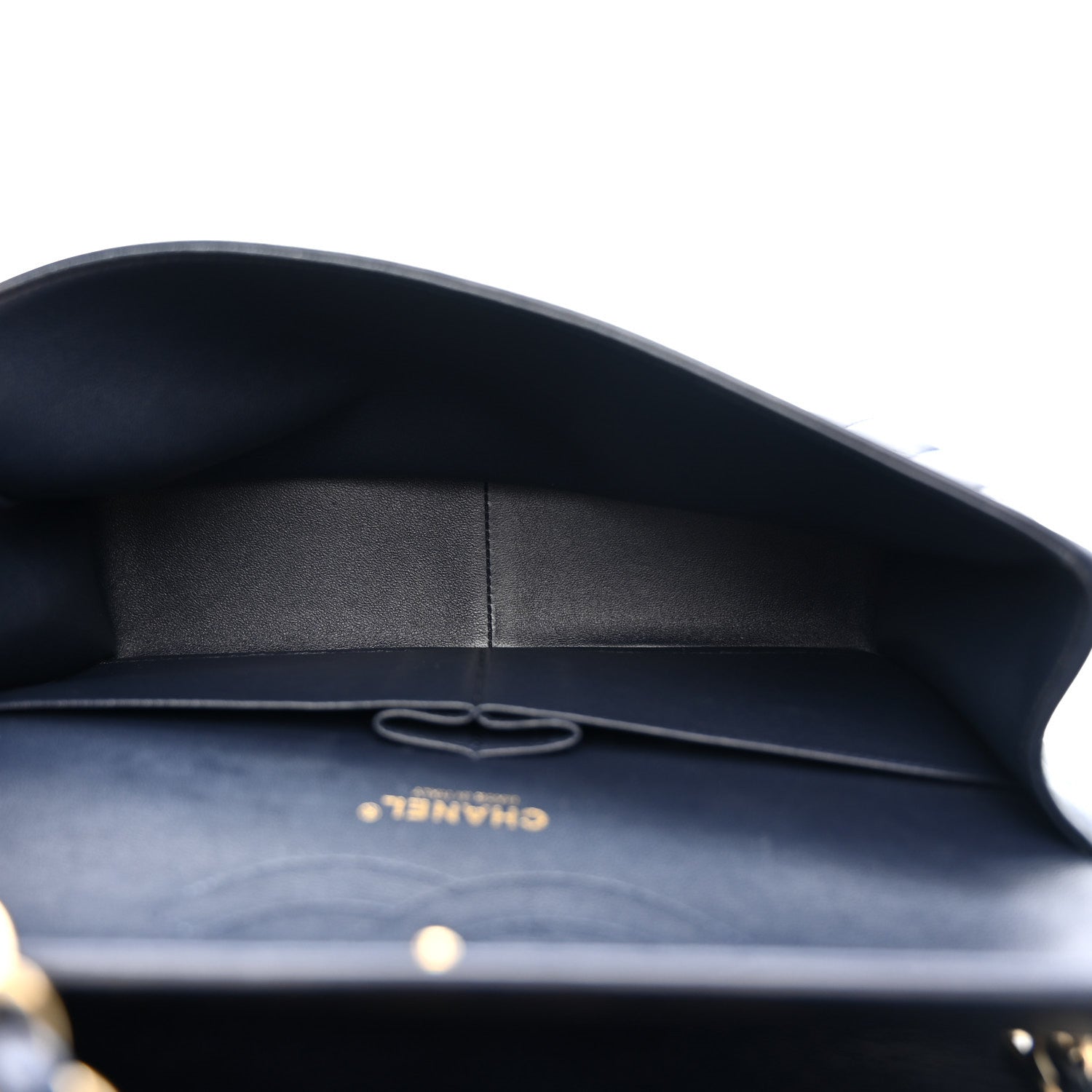 Chanel Lambskin Quilted Jumbo Double Flap Navy 5 of 12