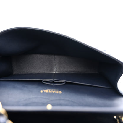 Chanel Lambskin Quilted Jumbo Double Flap Navy 5 of 12