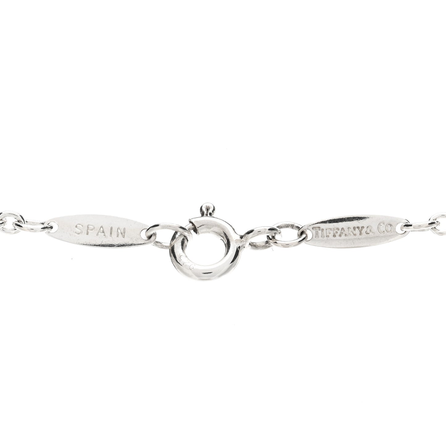 Sterling Silver Pearl 7.5-8mm Elsa Peretti Open Heart Lariat Necklace