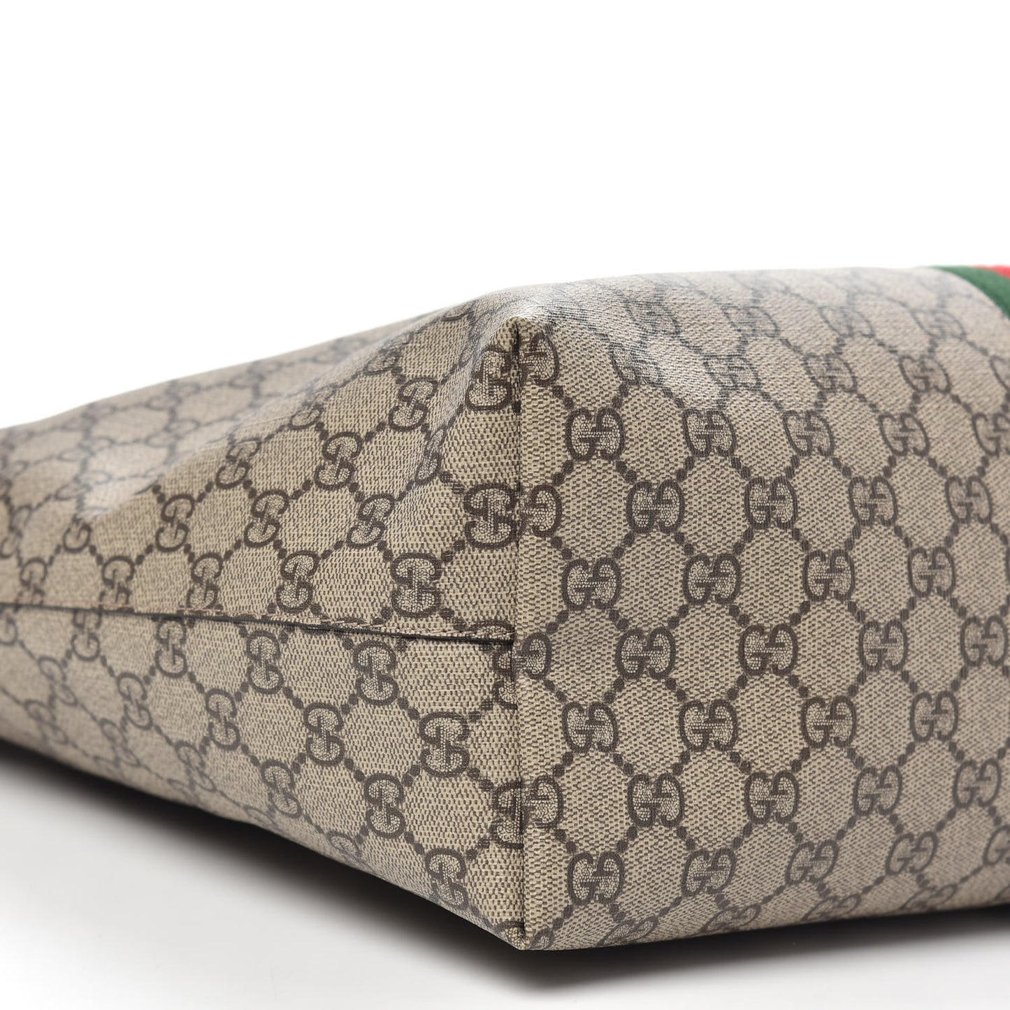 GG Supreme Monogram Medium Ophidia Shopping Tote Brown