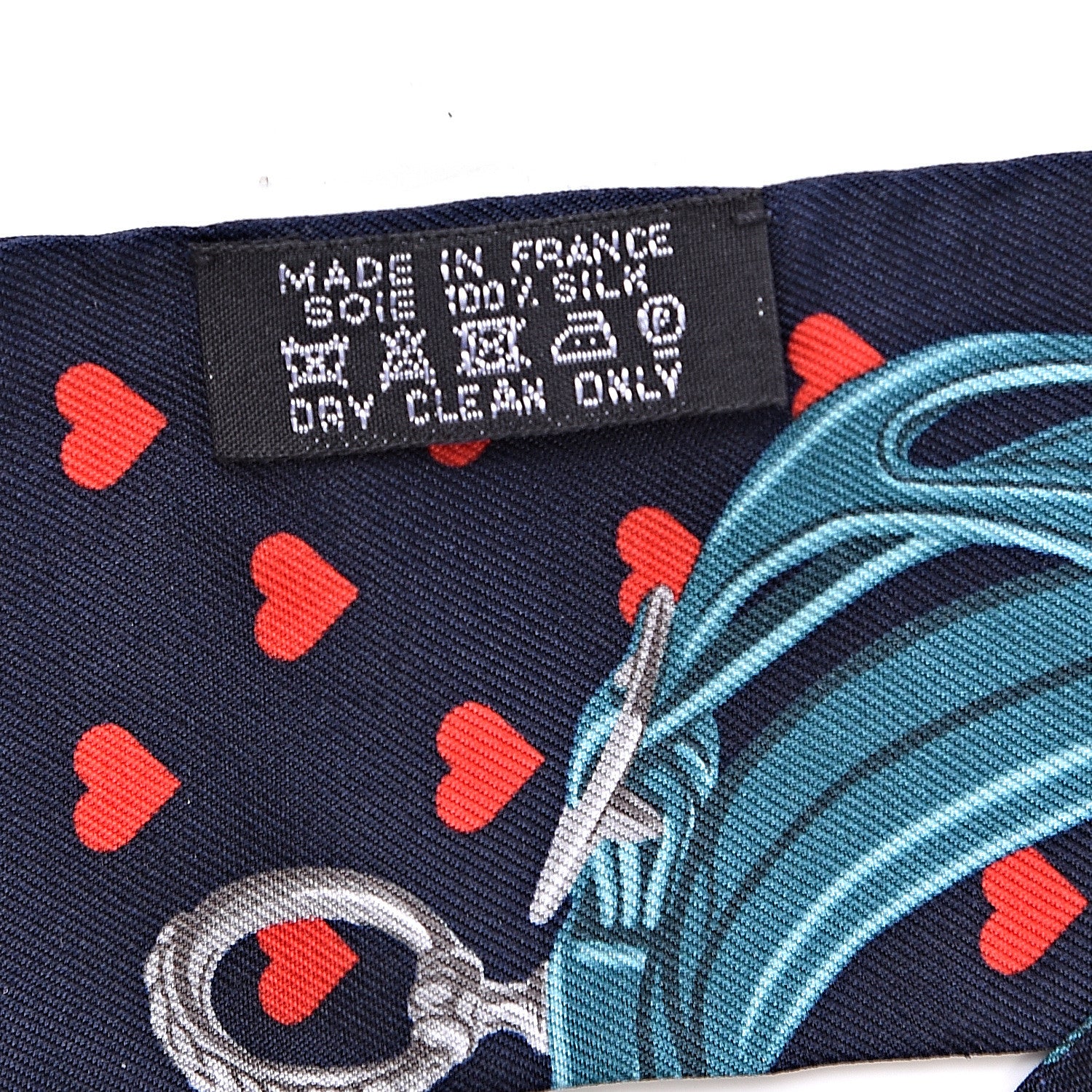 Hermes Silk Brides de Gala Love Twilly Caban Canard Rouge 4 of 6