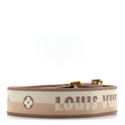 Louis Vuitton Jacquard Speedy Bandouliere 20 Shoulder Strap Beige Brown 2 of 3