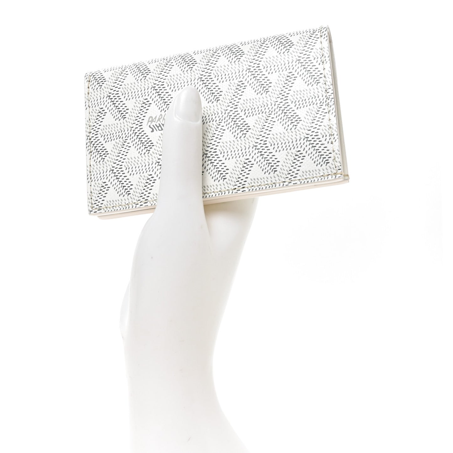 Goyardine Saint Pierre Card Holder White