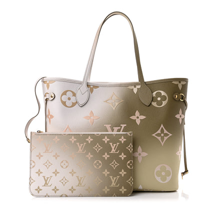 Louis Vuitton Monogram Giant Spring In The City Neverfull MM Sunset Kaki 1 of 10