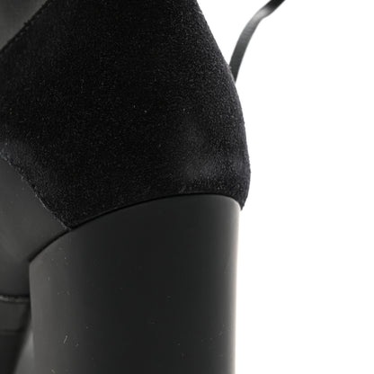 Louis Vuitton Suede Calfskin Monogram Star Trail Ankle Boots 38 Black 9 of 10