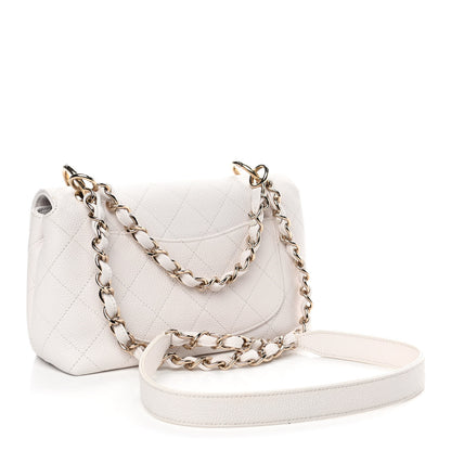Chanel Caviar Quilted Small City Walk Flap White 2 of 4