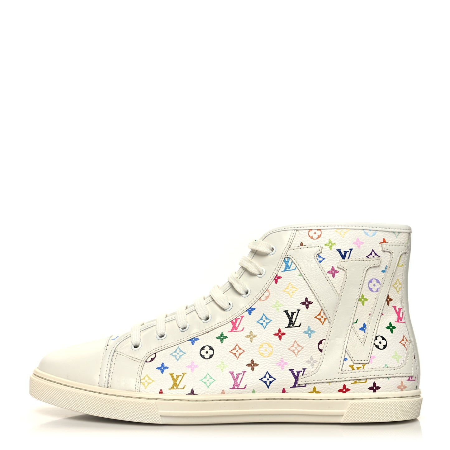Monogram Multicolor High Top Sneakers 39 White