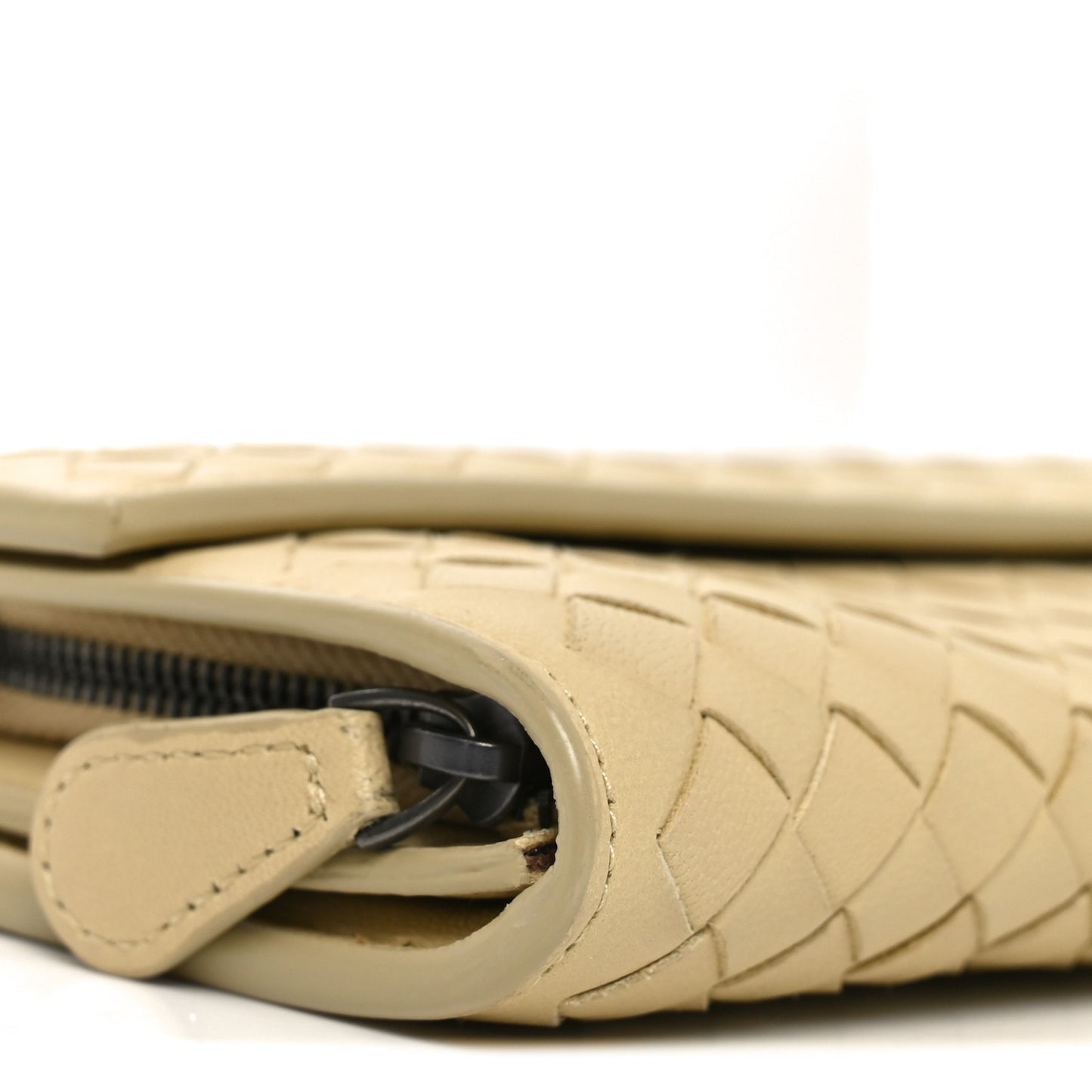 Nappa Intrecciato Continental Flap Wallet New Sand