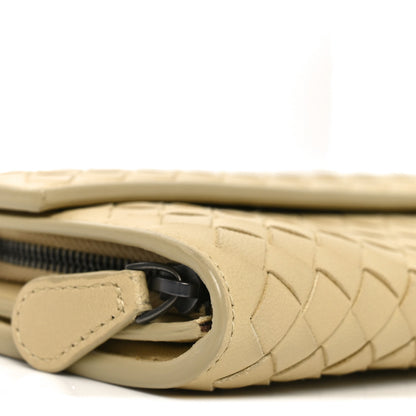 Bottega Veneta Nappa Intrecciato Continental Flap Wallet New Sand 9 of 11