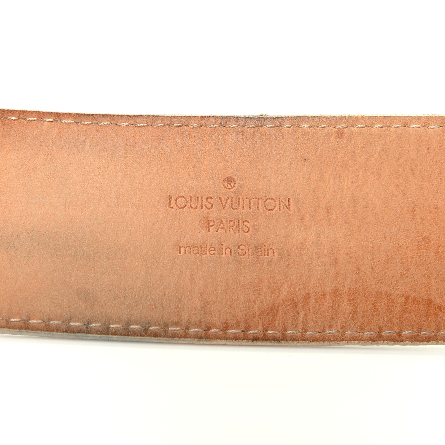 Louis Vuitton Damier Azur 40mm LV Initiales Belt 80 32 3 of 8
