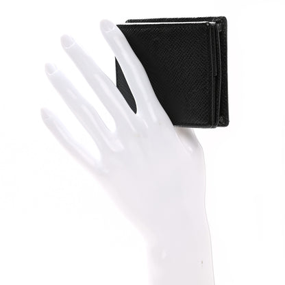 Louis Vuitton Taiga Porte-Monnaie Boite Coin Purse Black 2 of 8