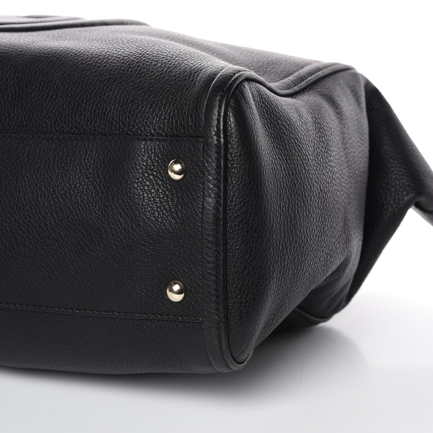 Gucci Pebbled Calfskin Large Soho Top Handle Bag Black 10 of 11