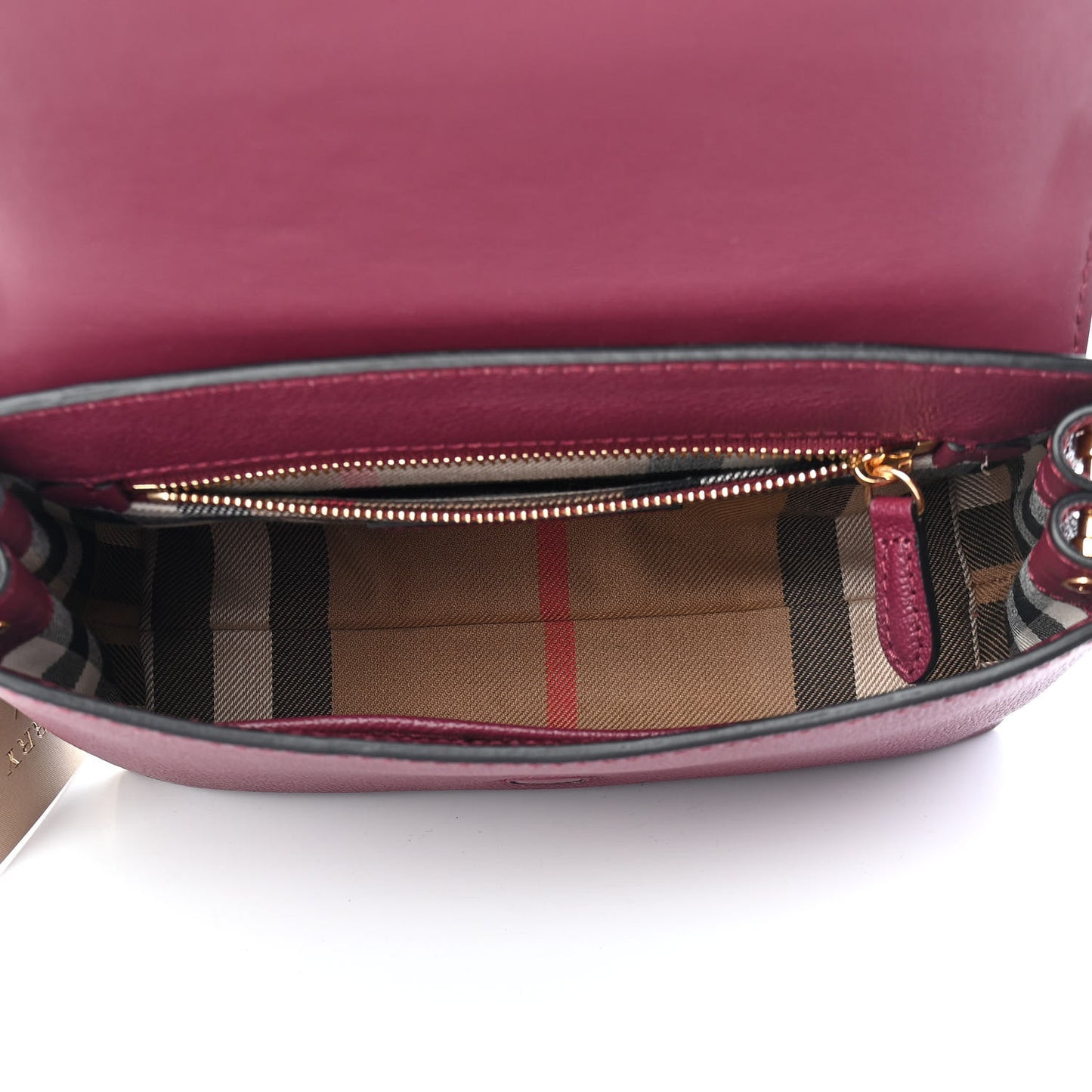 Soft Grain Calfskin Small Buckle Bag Dark Plum