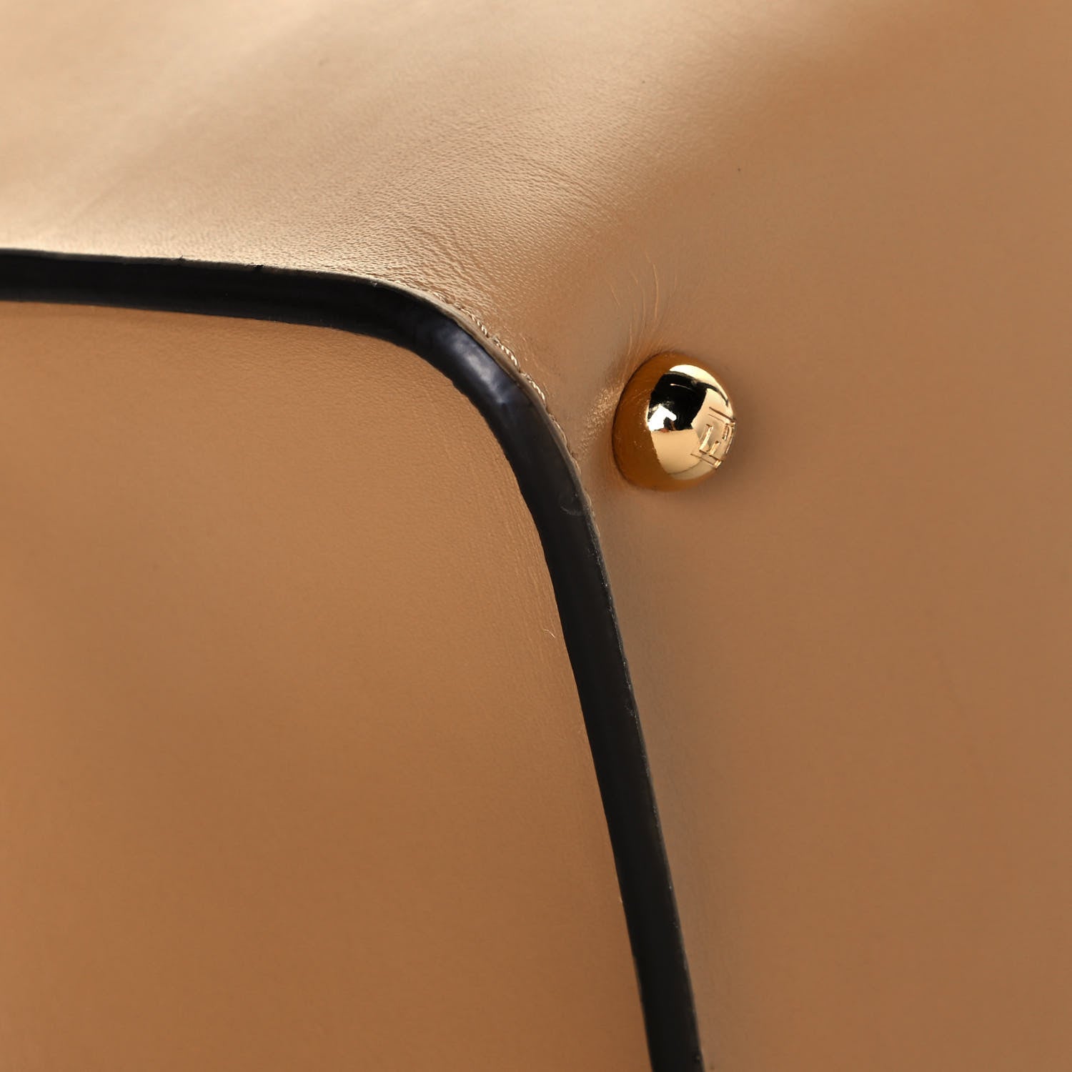 Fendi Vitello King Medium Fendi Way Tote Miele Scuro 9 of 15