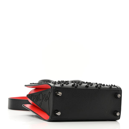 Christian Louboutin Calfskin Spikes Loubinthesky Mini Paloma Black 3 of 8