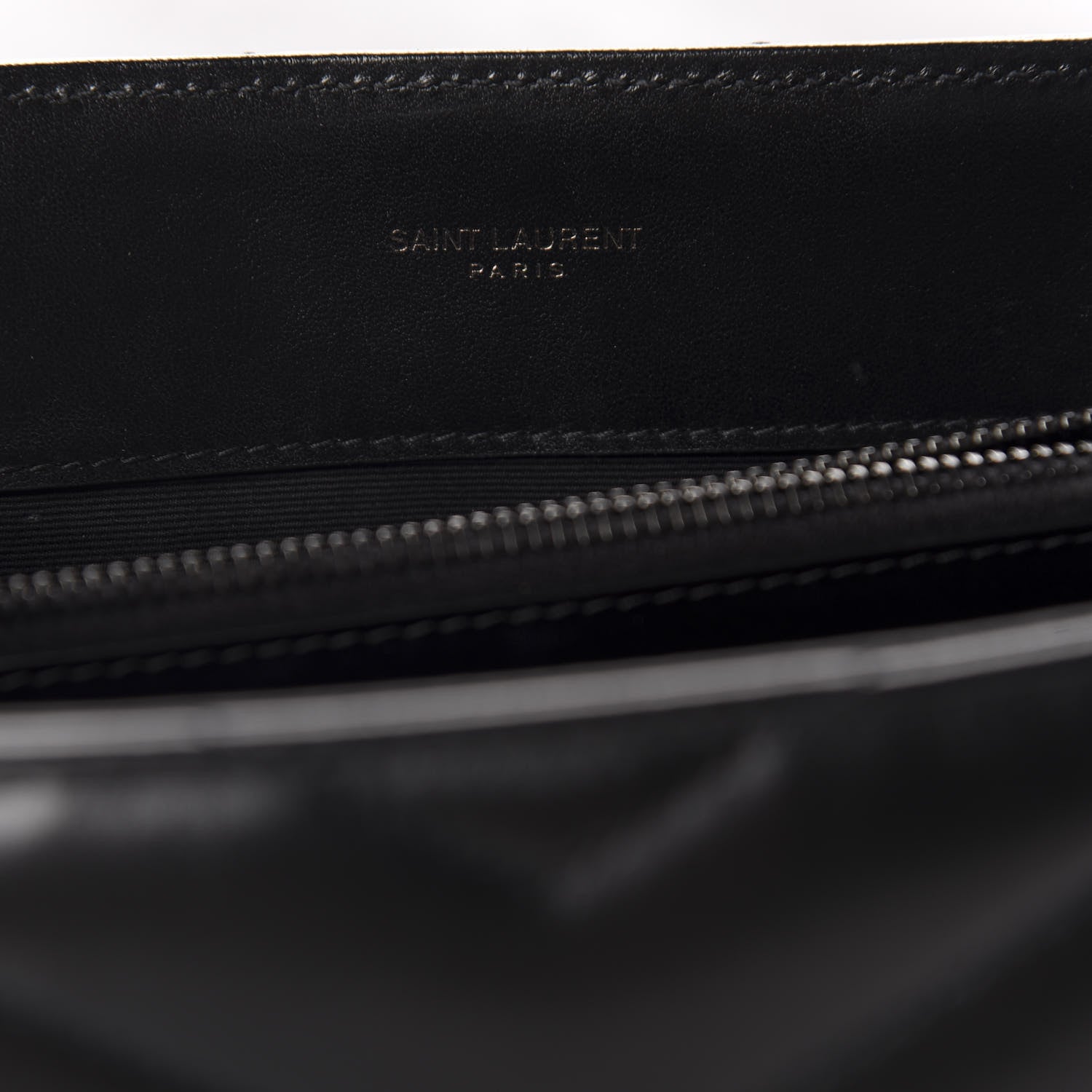 Saint Laurent Calfskin Y Quilted Monogram Medium Loulou Chain Satchel Black 8 of 11
