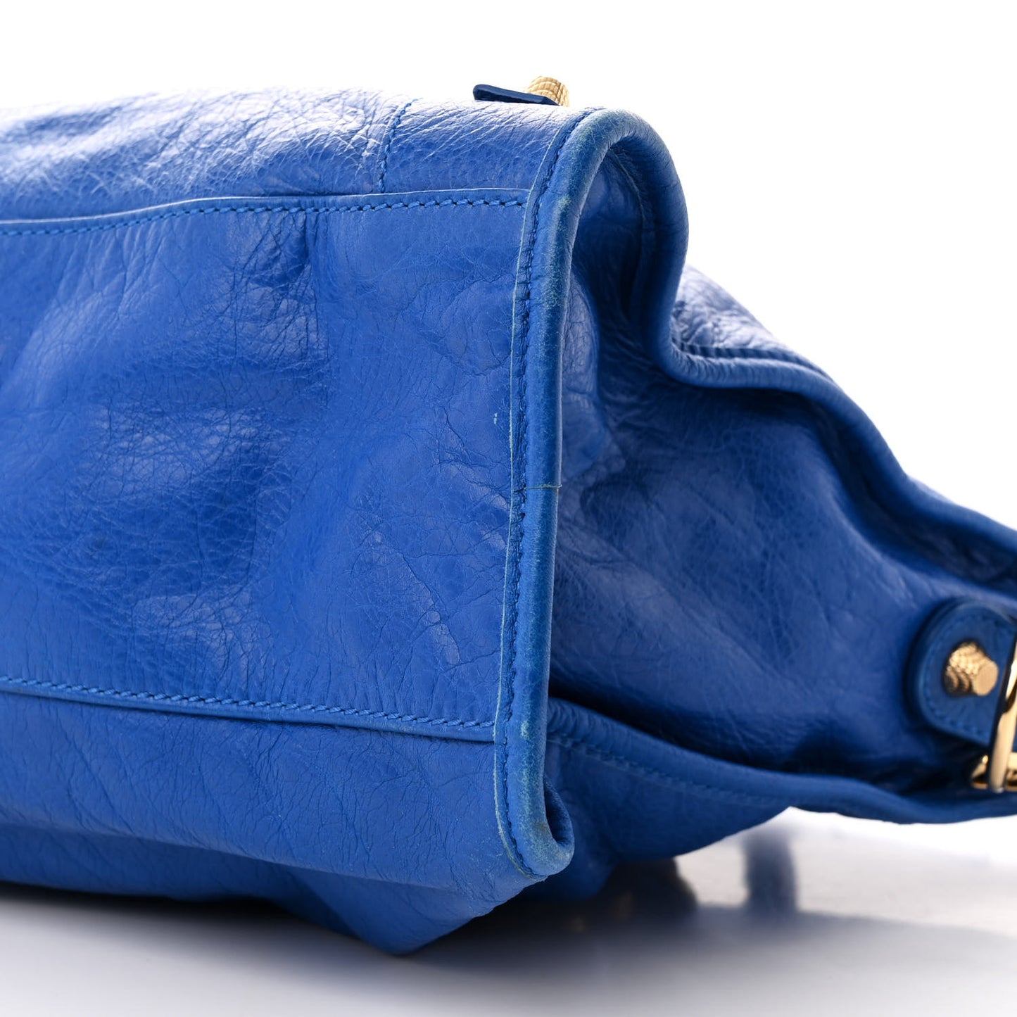Agneau Giant 12 Gold Hardware City Bleu Lazuli