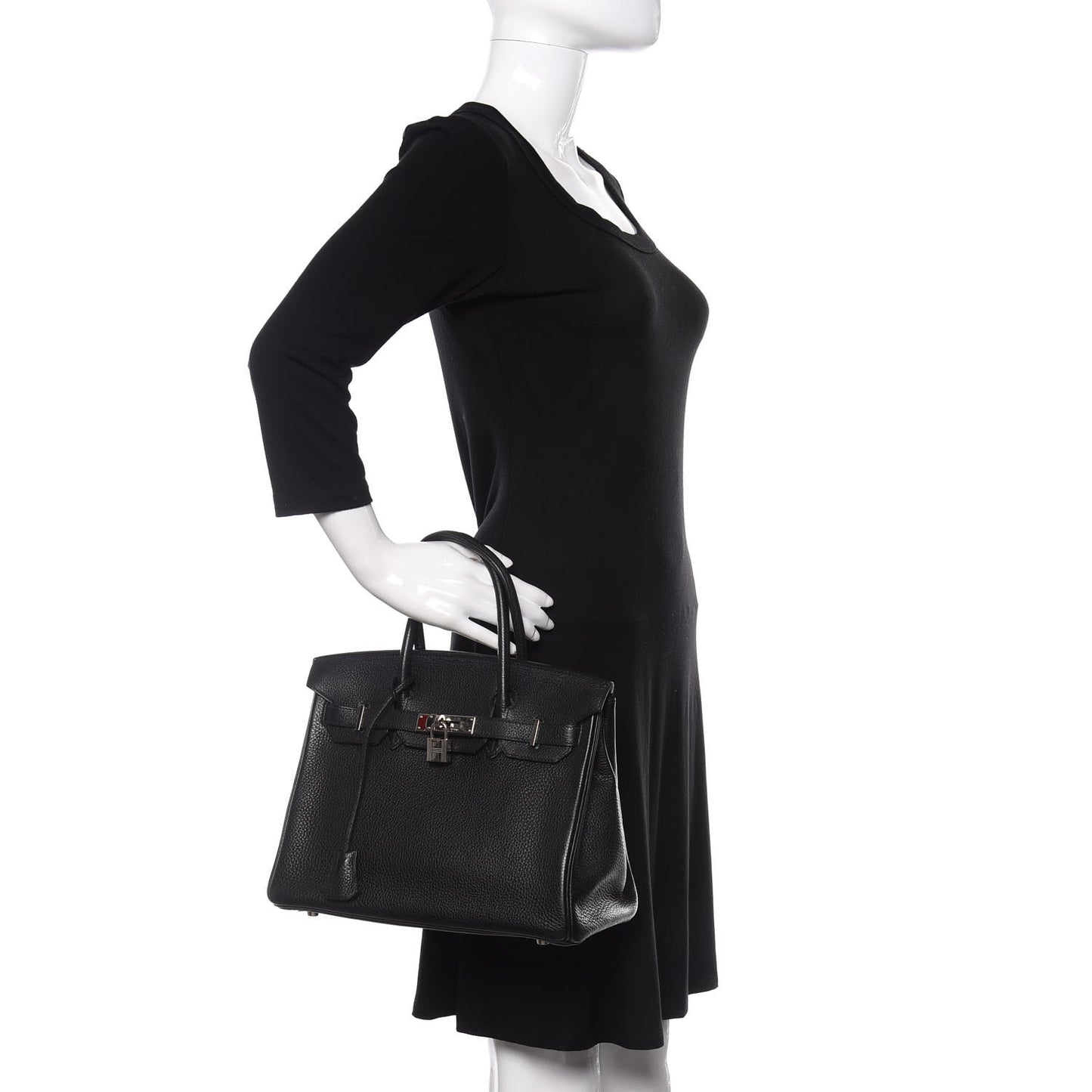 Taurillon Clemence Birkin 30 Black