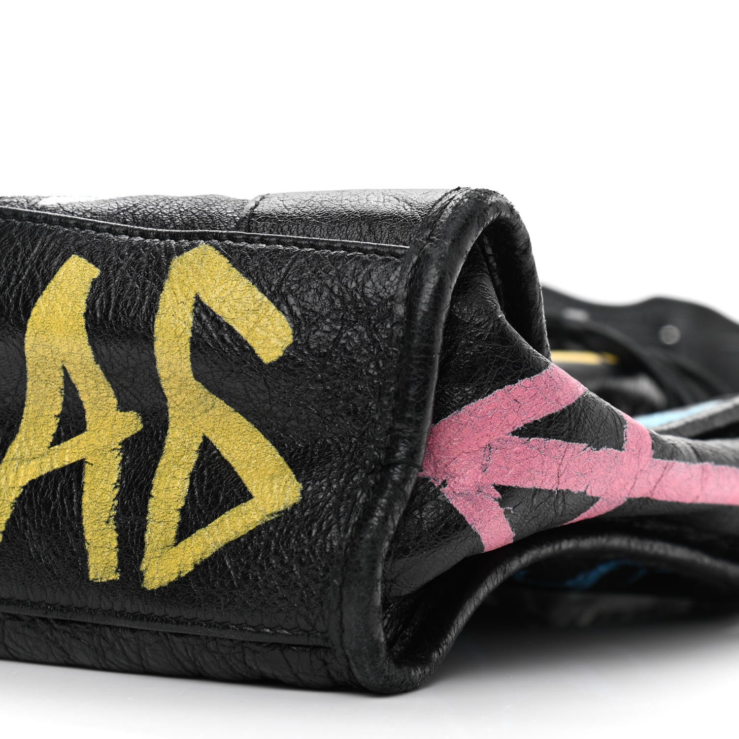 Balenciaga Agneau Graffiti All Over Classic Hardware S City Black Multicolor 9 of 9