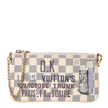 Louis Vuitton Damier Azur Trunk Pochette Milla MM 1 of 7